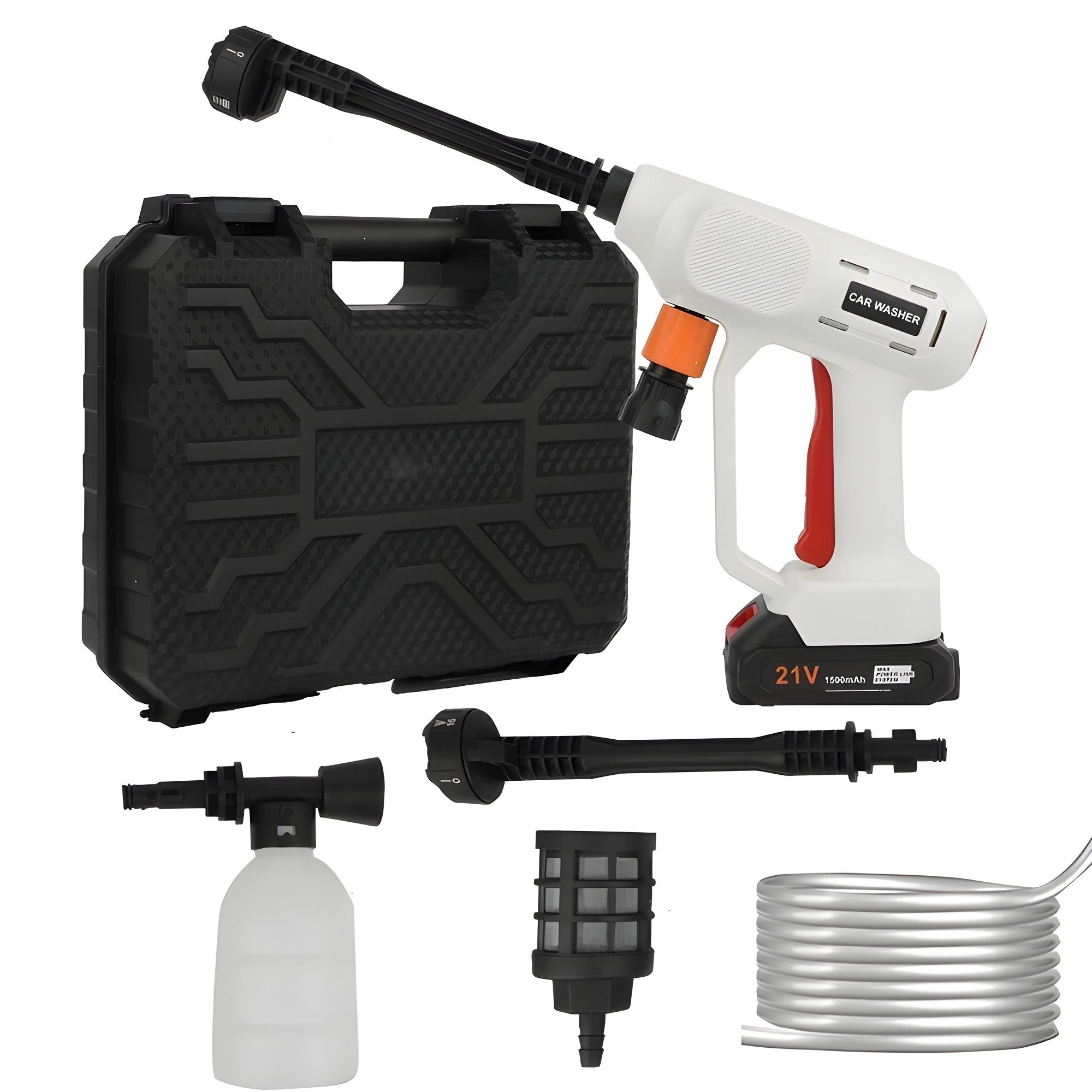 Cordless Electric Power Spray, 500 PSI High Pressure Car Washer Cleaner Tool - KJ-9902 Cordless Electric Power Spray, 500 PSI High Pressure Car Washer Cleaner Tool - KJ-9902